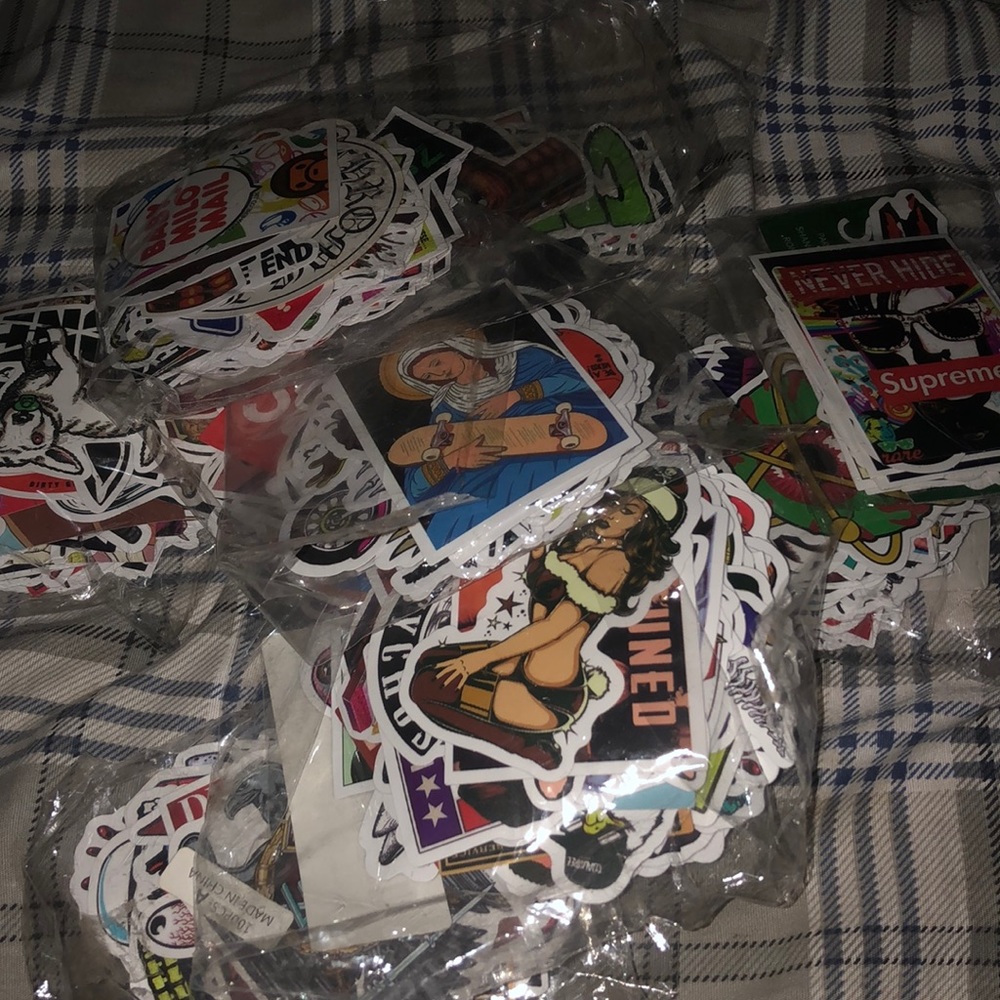 50 random stickers for each